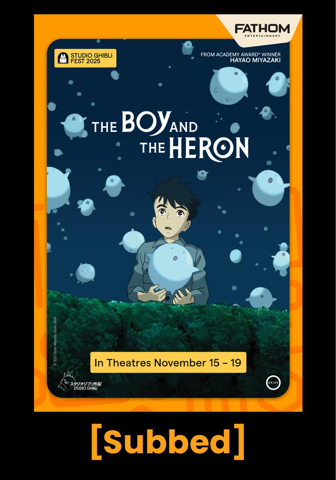 THE BOY AND THE HERON - Studio Ghibli Fest 2025 (SUBBED) Movie Poster